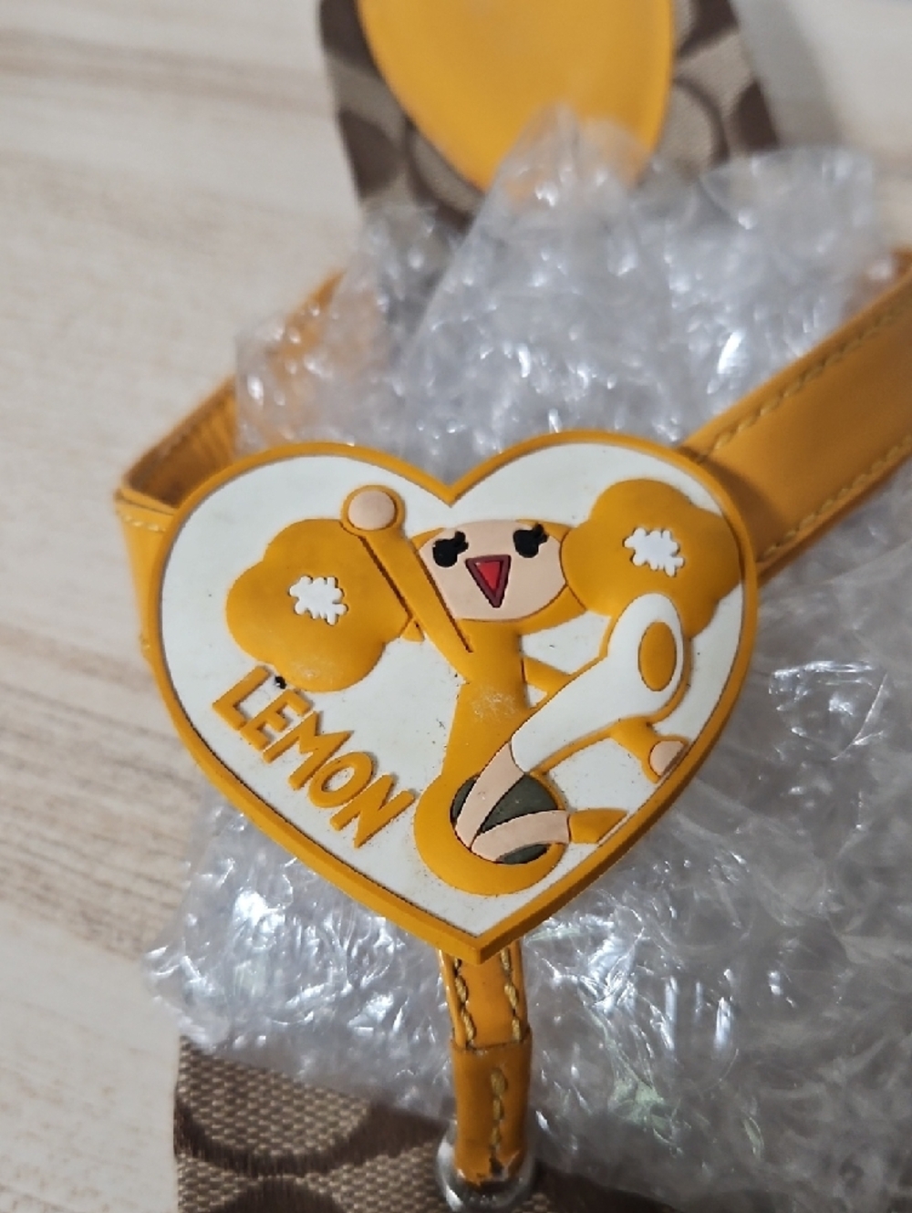 Coach EUC Poppy Chan Lemon Signature Print Thong Sandals - Picture 5 of 8